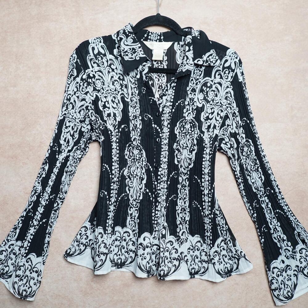 New York City Design Co Sheer Blouse XL Y2K